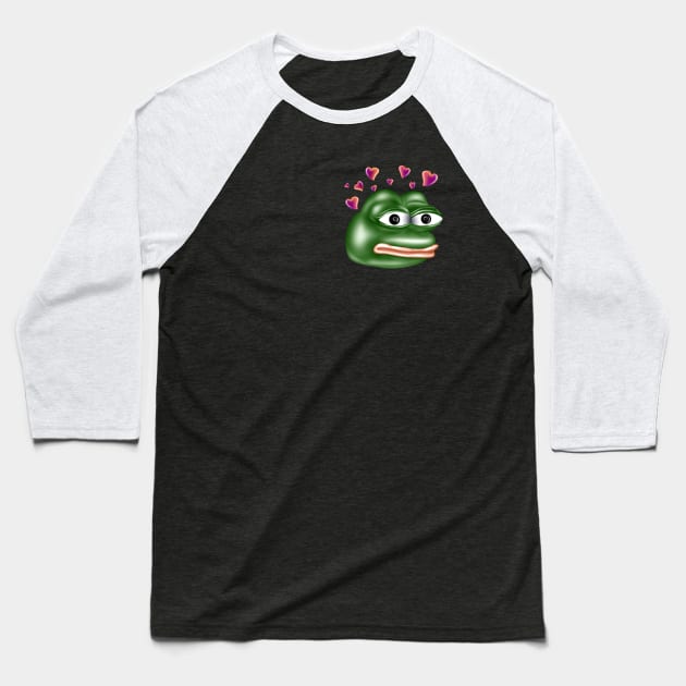 Love meme with hearts Baseball T-Shirt by AdishPr